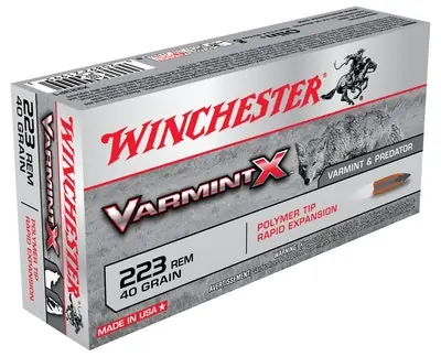 Winchester .223 Rem 40 Gr Varmint X Polymer