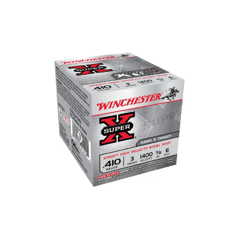 Winchester 410 Ga. 2.75" 1400 FPS 6 Shot Super-X 25/Box