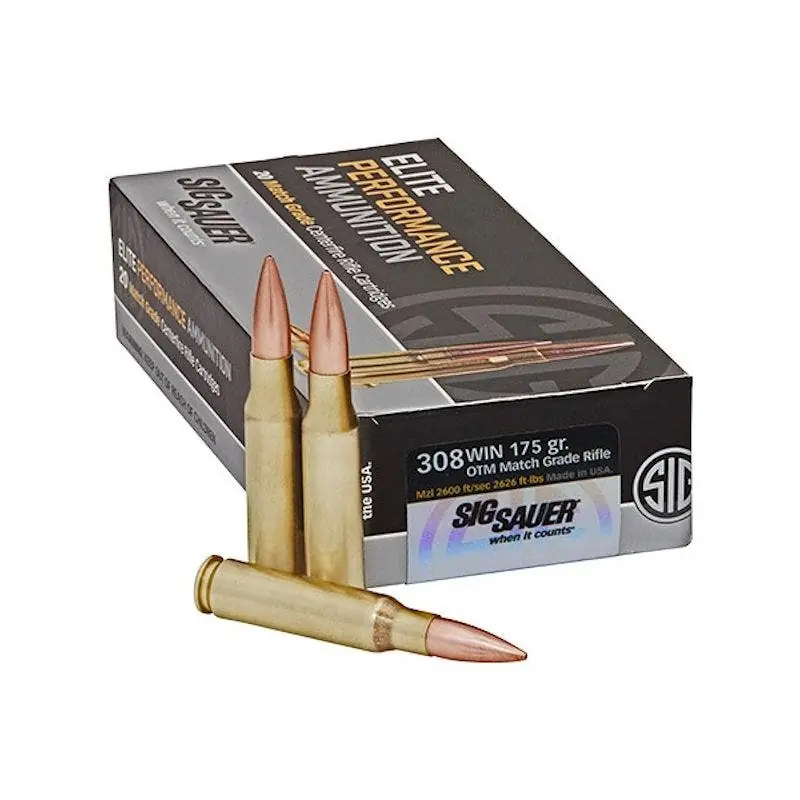 Sig Sauer Elite OTM Match Grade Rifle Ammo 308 Win 175Gr 20/Box