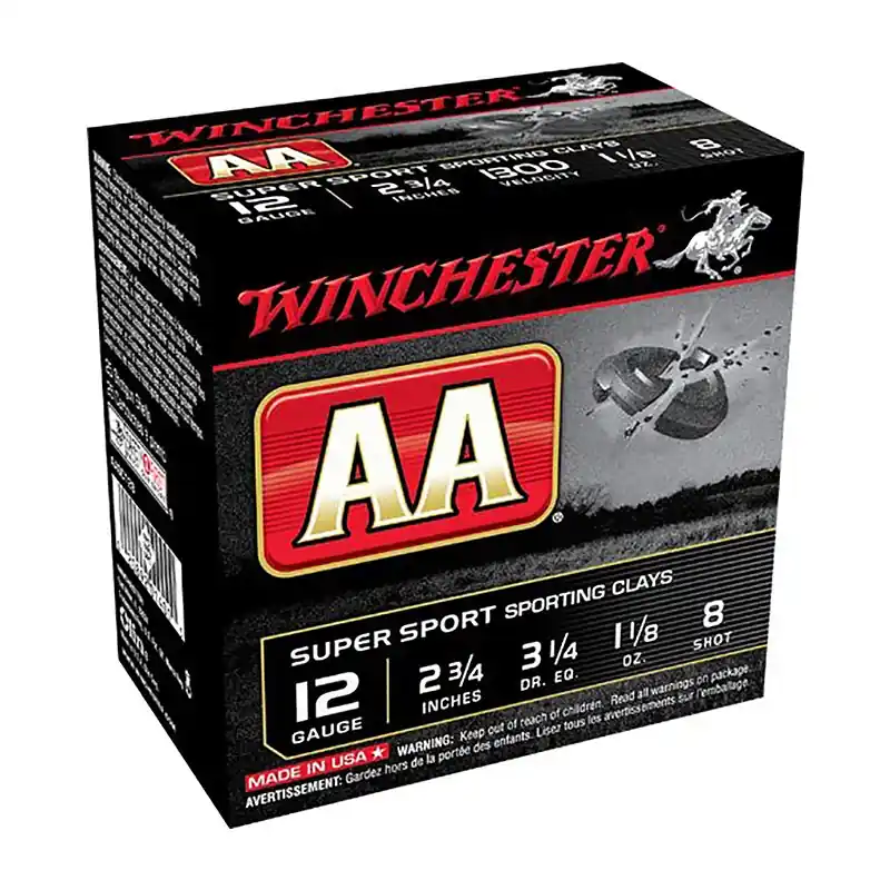 Winchester AA Target Load 12 Ga. 2.75" 1300 FPS 8 Shot 25 Per Box
