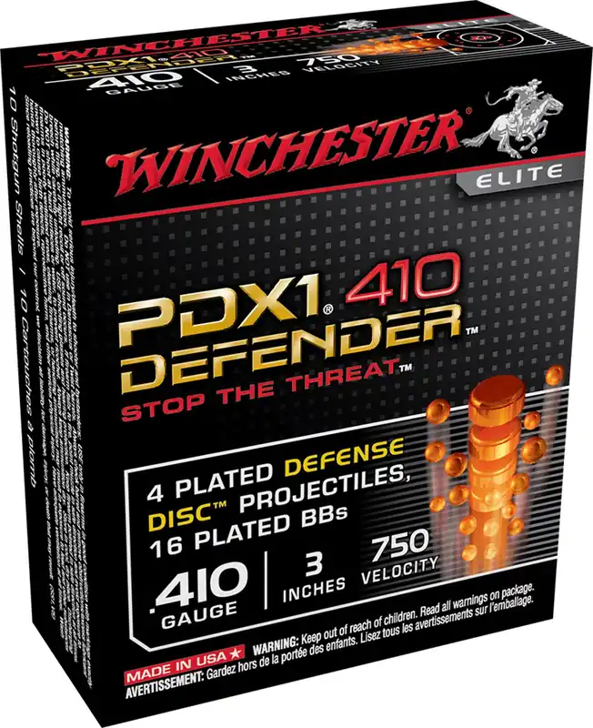 Winchester PDX1 .410 Defender 3" 4 Discs 16 BBs 10 Shells Per Box