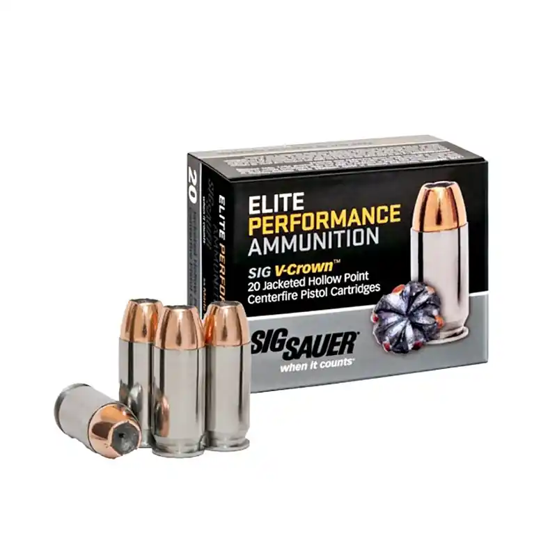 Sig Sauer 45 ACP 200 Gr. Elite V-Crown JHP 20 Per Box