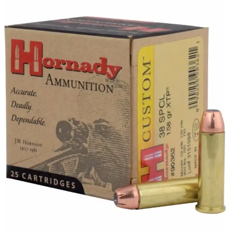Hornady XTP Ammo 38 Special 158Gr 25/Box