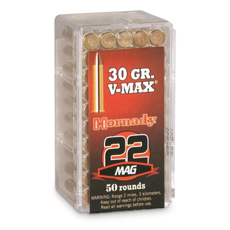 Hornady Varmint Express Rimfire 22 WMR 30 Grain V-MAX 50/Box
