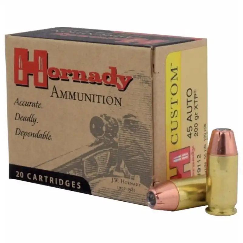 Hornady XTP Ammo 45 Auto 200Gr 20/Box