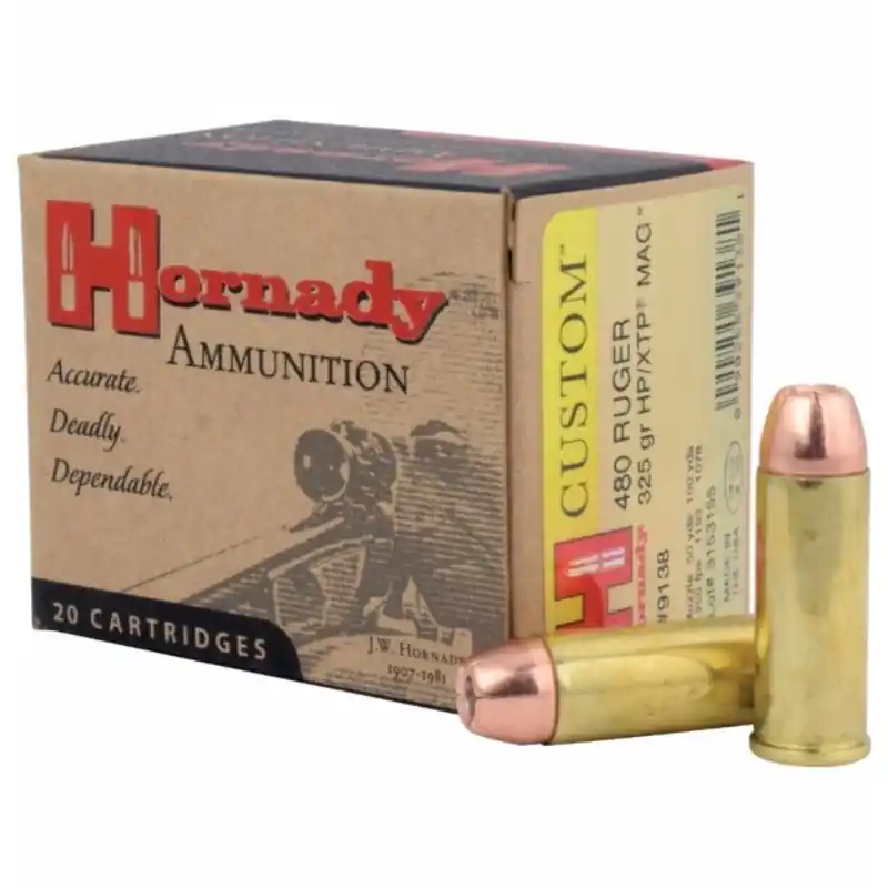 Hornady XTP Mag Ammo 480 Ruger 325Gr 20/Box