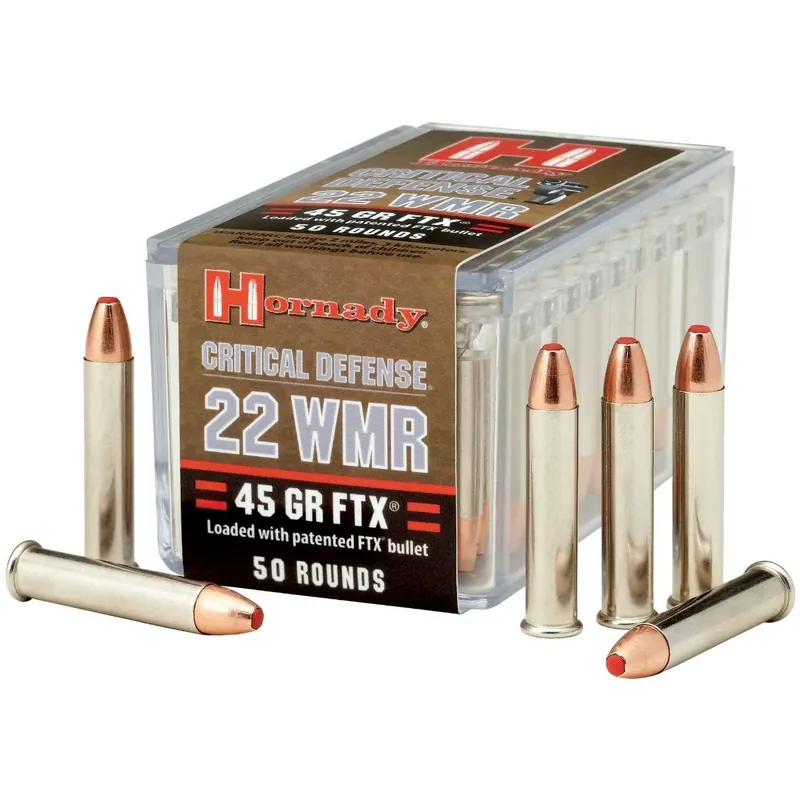 Hornady FTX Critical Defense Ammo 22 WMR 45gr 50/Box