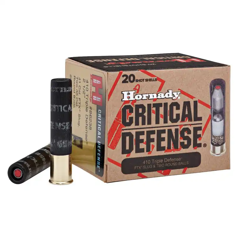 Hornady Critical Defense Triple Defense .410 Gauge Slug/Rd Ball 2.5" 750 FPS 20