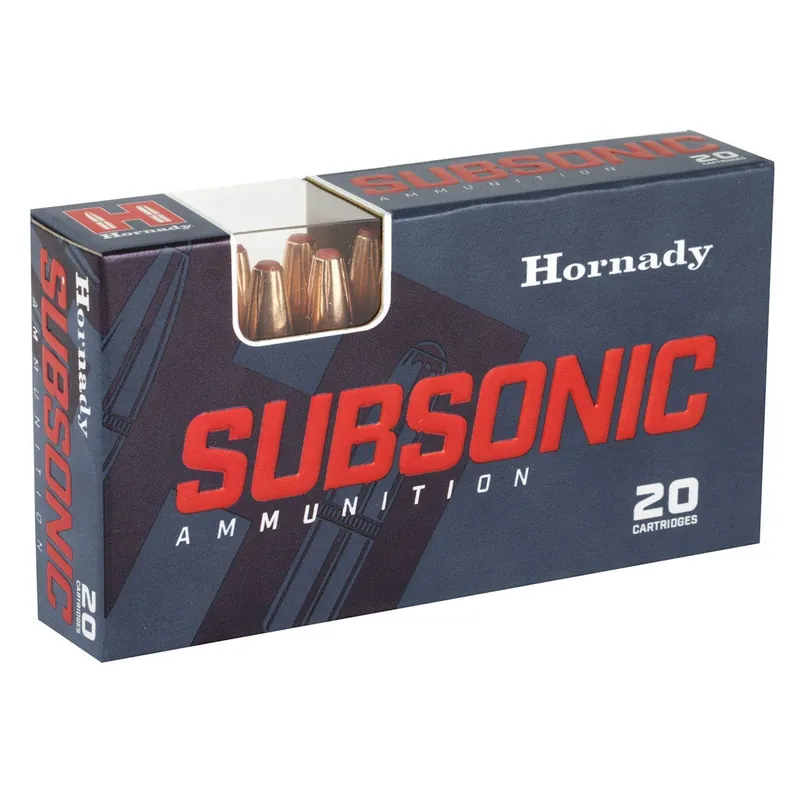 Hornady SubSonic 300 Blackout 190 Grain Sub-X 20/Box