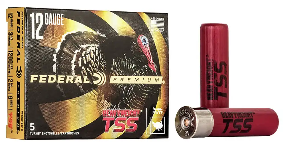 Federal Premium Heavyweight TSS Shotshell 12ga 3.5" 2-1/4 oz 9 Tungsten Shot 5 Shells Per Box