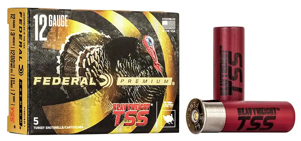Federal Premium Heavyweight TSS Shotshell 12ga 3" 1-3/4 oz 7 Tungsten Shot 5 Shells Per Box