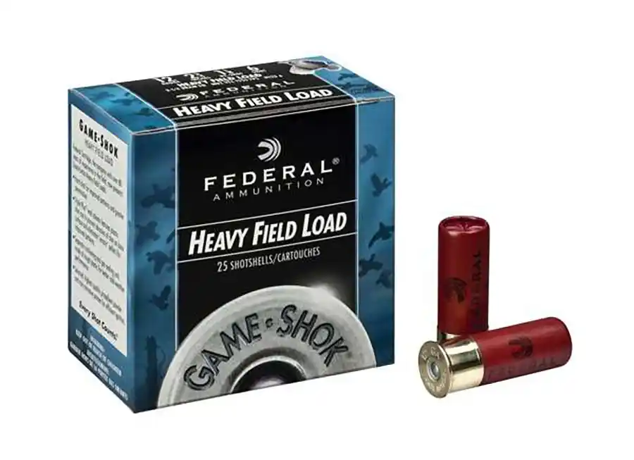Federal Game-Shok Heavy Field Load 12ga 2.75" 4 Lead Shot 25 Shells Per Box