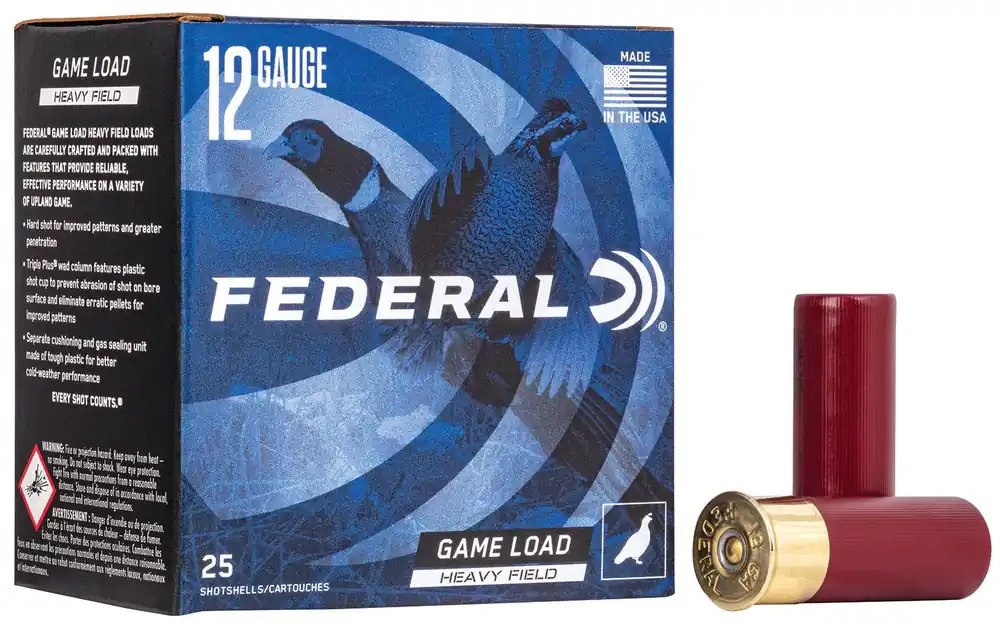 Federal Game-Shok Heavy Field 12ga 2.75" 1-1/4 oz 7-1/2 Lead Shot 25 Shells Per Box