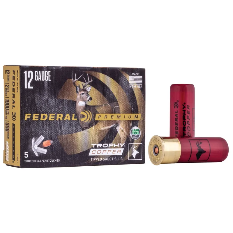 Federal Vital-Shok Trophy Copper Sabot Slug 12 Ga. 2.75"
