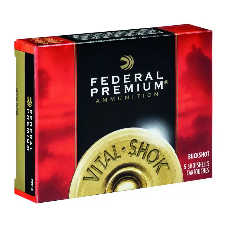 Federal Vital-Shok 12 Gauge 2.75" 1290 FPS 12 Pellets 00 Buck