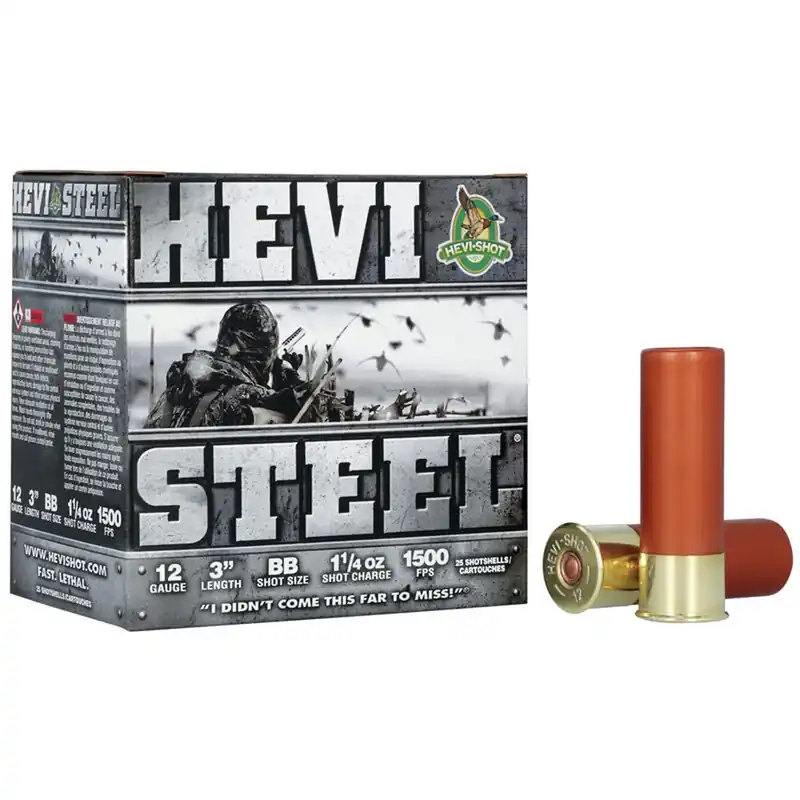 Hevi-Shot HEVI-Steel 12 Ga. 3" 1500 FPS BB Shot 25/Box