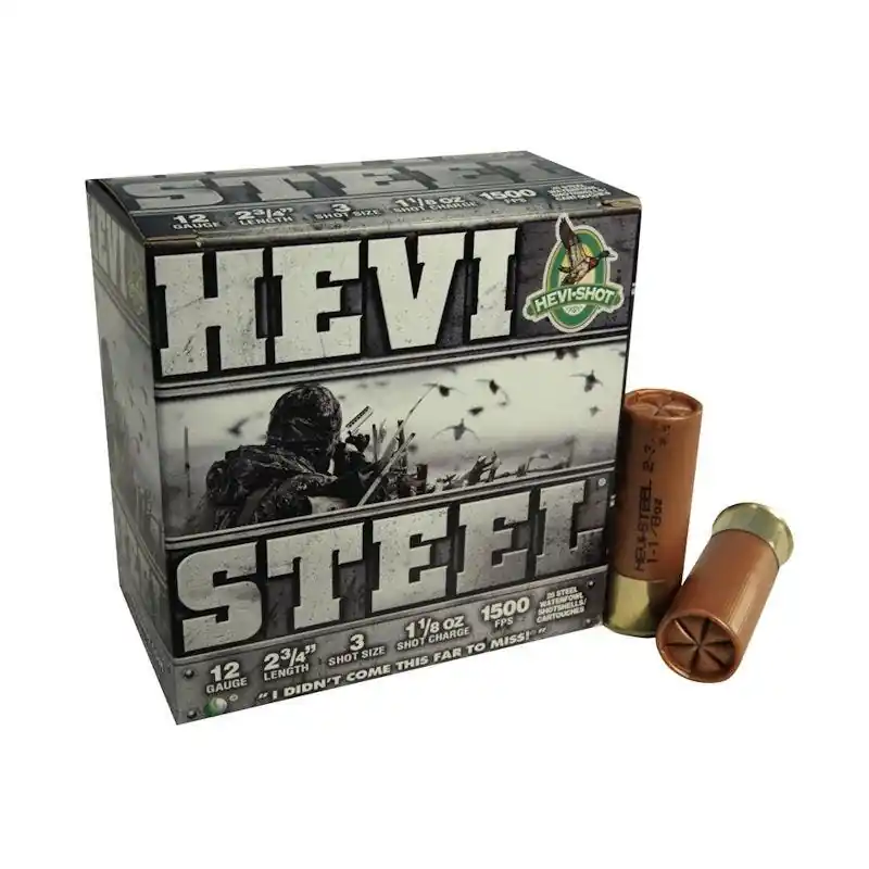 HEVI-Shot HEVI-Steel Shotshell 12GA 1 1/8 oz. 4 2 3/4" 25/Bx