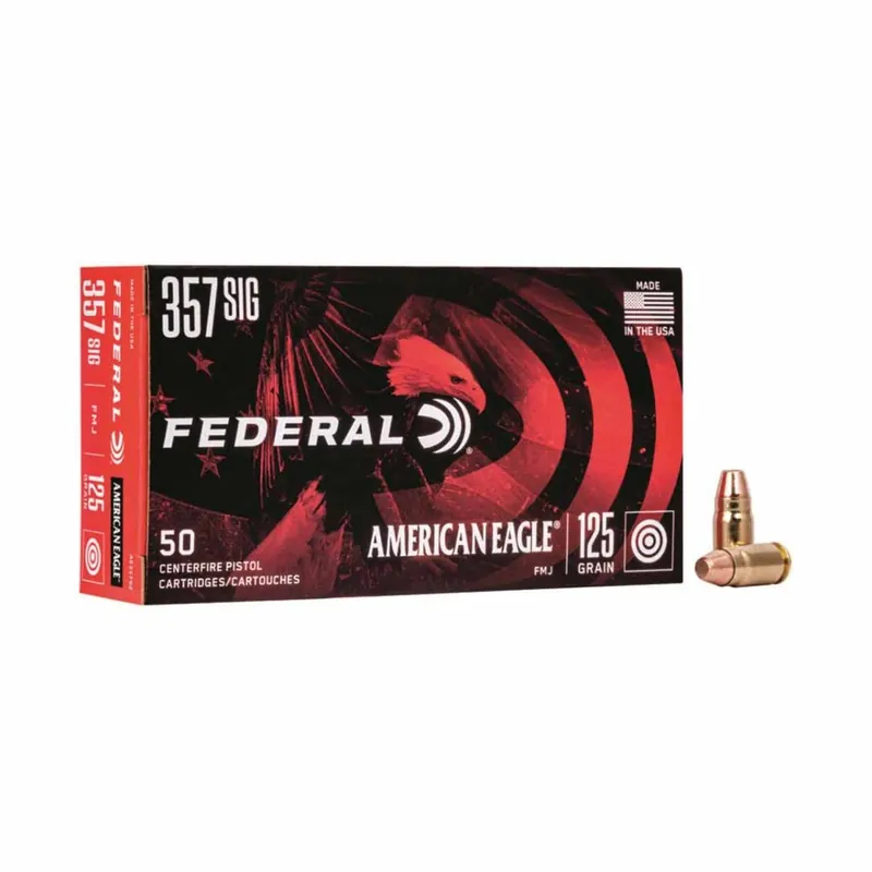 Federal American Eagle .357 Sig 125 Gr FMJ