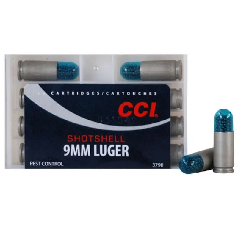 CCI Pest Control Shotshell 9mm Luger 53 Gr. 1450 fps 12 10/Box