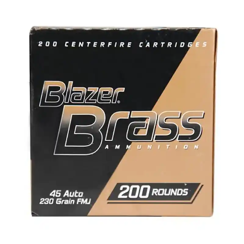 CCI Blazer Brass 45 ACP 230 Gr. 830 fps Full Metal Jacket 200/Box