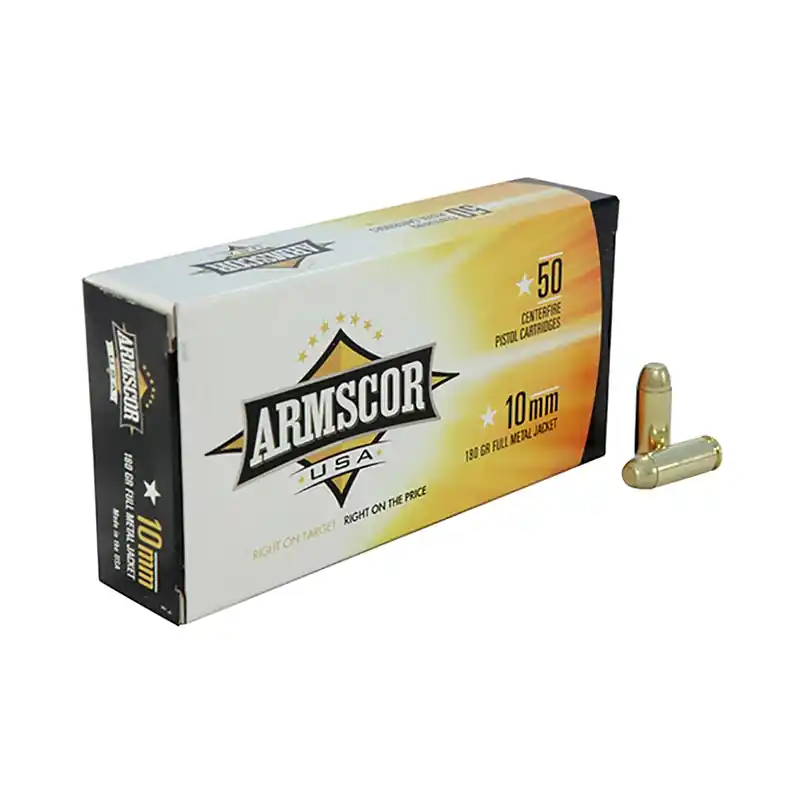 Armscor 10mm Auto 180 Gr. Full Metal Jacket (FMJ) 50/Box