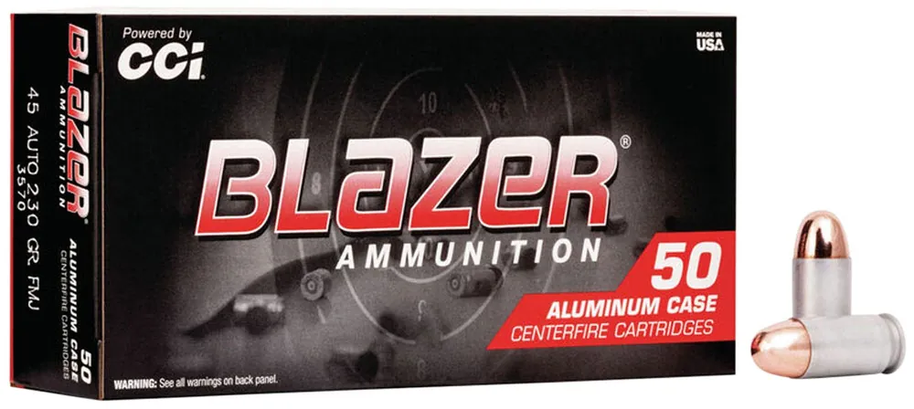 CCI Blazer .45 ACP 230 Gr. 845 fps Full Metal Jacket 50/Box