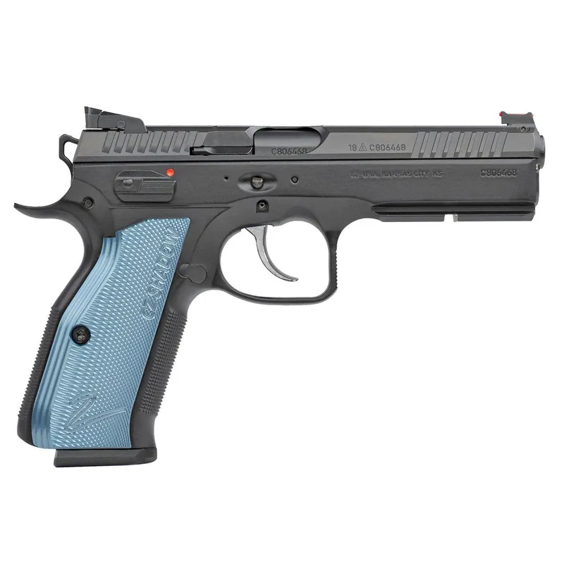 CZ SP-01 Shadow 2 Black and Blue 9mm 4.89"