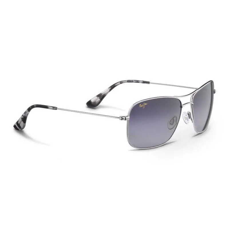 Maui Jim Wiki Wiki Polarized Aviator Sunglasses Silver