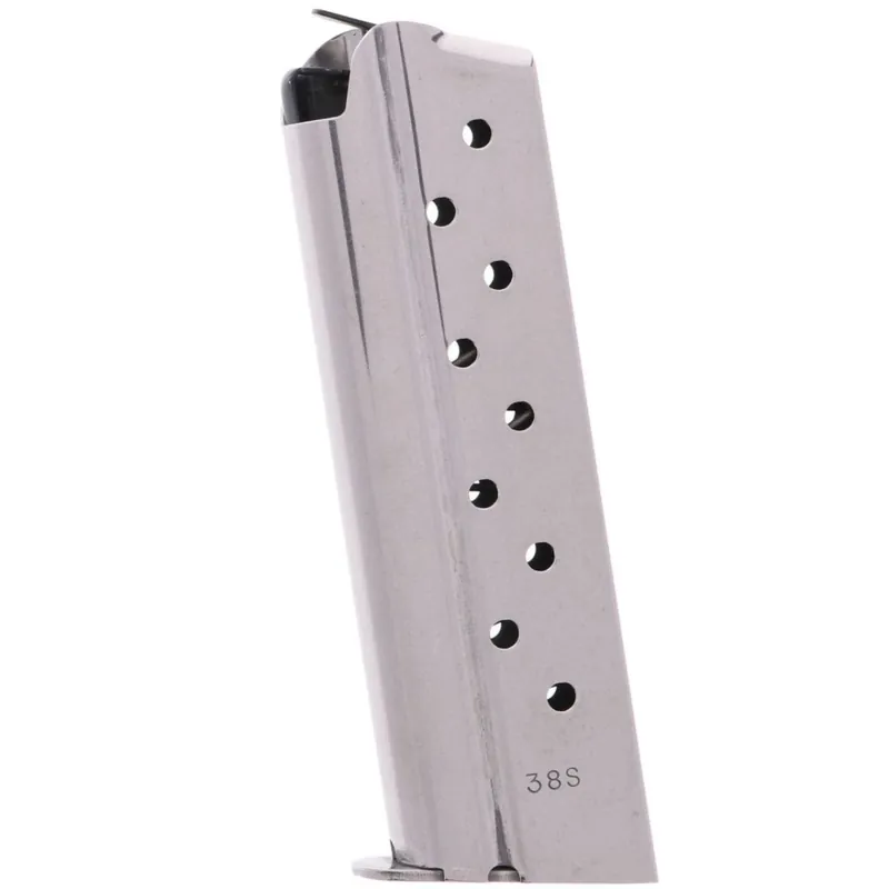 Kimber 1911 full size, Stainless, 9RD Magazine, 38 Super