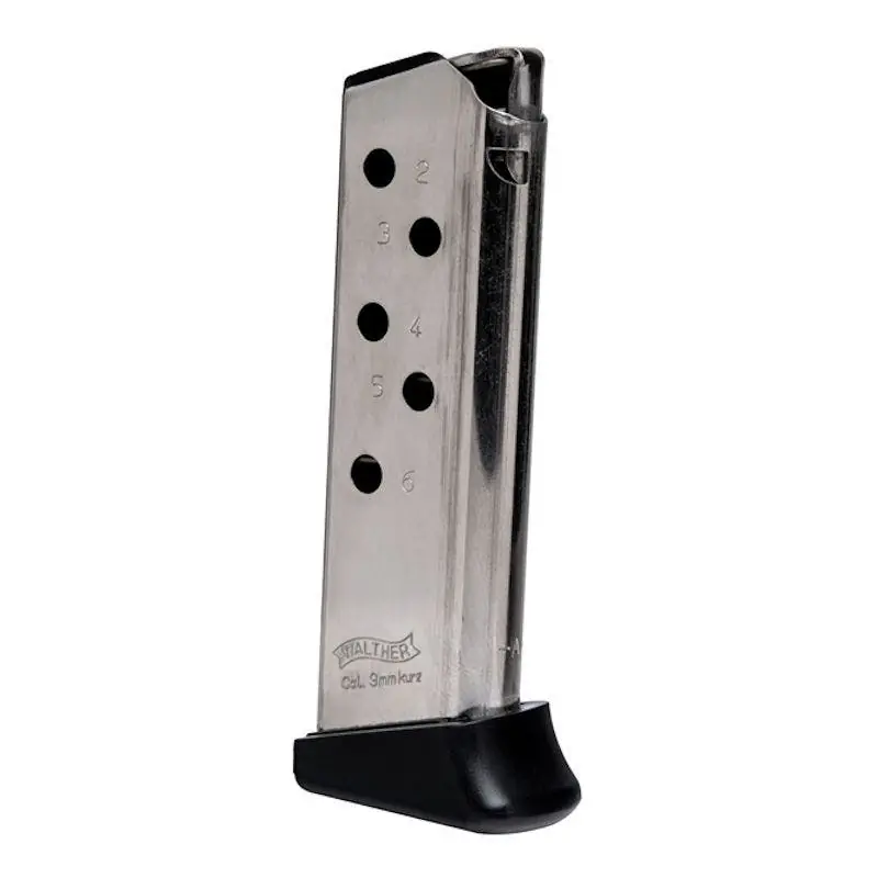 Walther Arms PPK 6 Round Magazine w/ Finger Rest .380 ACP