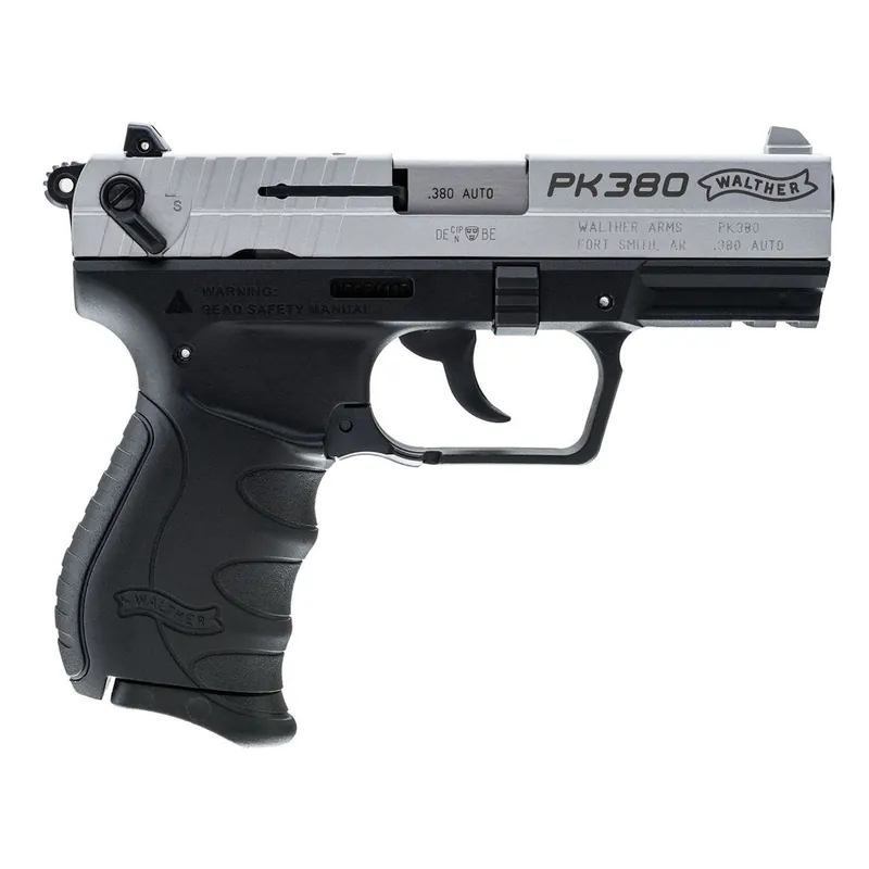 Walther Arms Model PK380 .380ACP 3.66" BBL Nickel 8 Rd