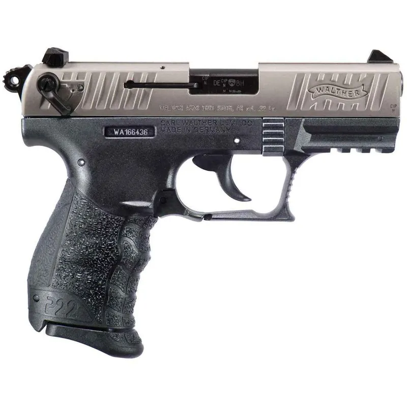 Walther Arms P22 Q Pistol 22LR Nickel 3.42" 5120725