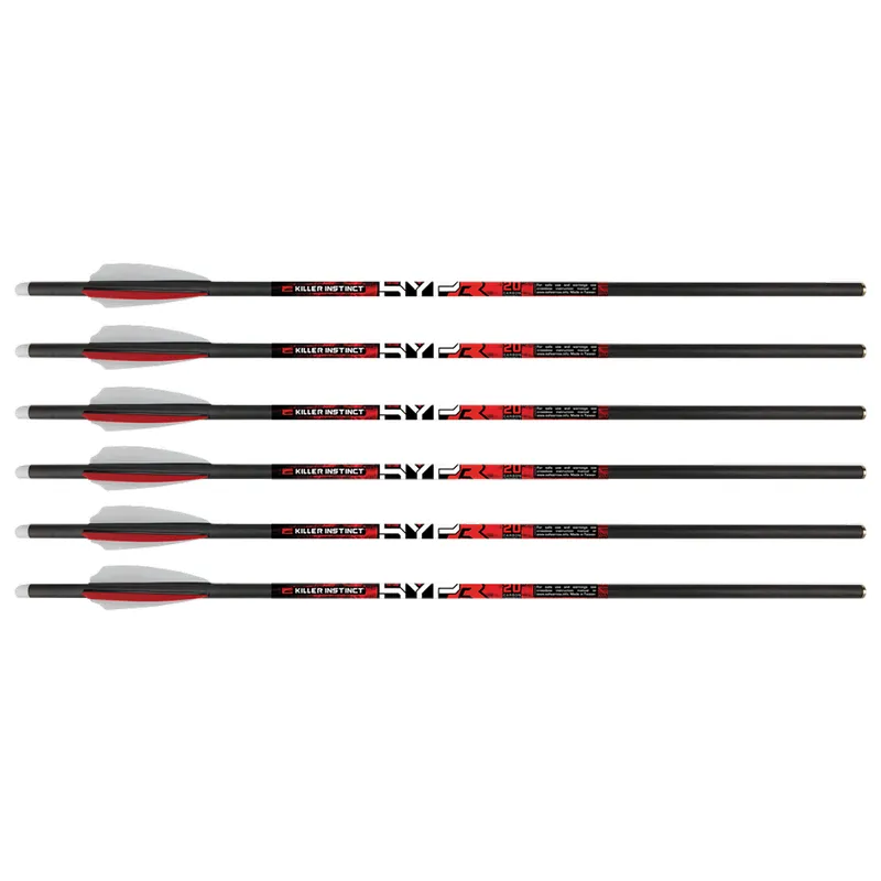 Killer Instinct Hypr Crossbow Bolts 20" - 6-Pack