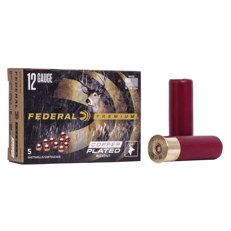 Federal Vital-Shok 12 Gauge 3" 1225 FPS 10 Pellets 000 Buck