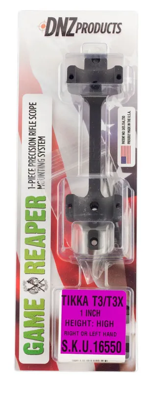 DNZ 16550 Game Reaper Tikka T3,T3x 1" High Black