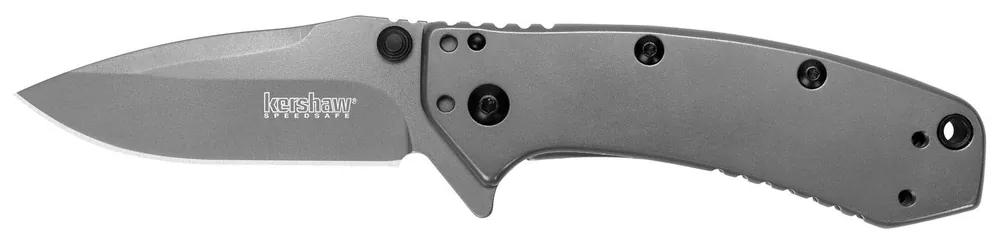Kershaw 1555TI Cryo 2.75" Stainless Steel TiCN Gray Drop Point Plain, 410 Stain