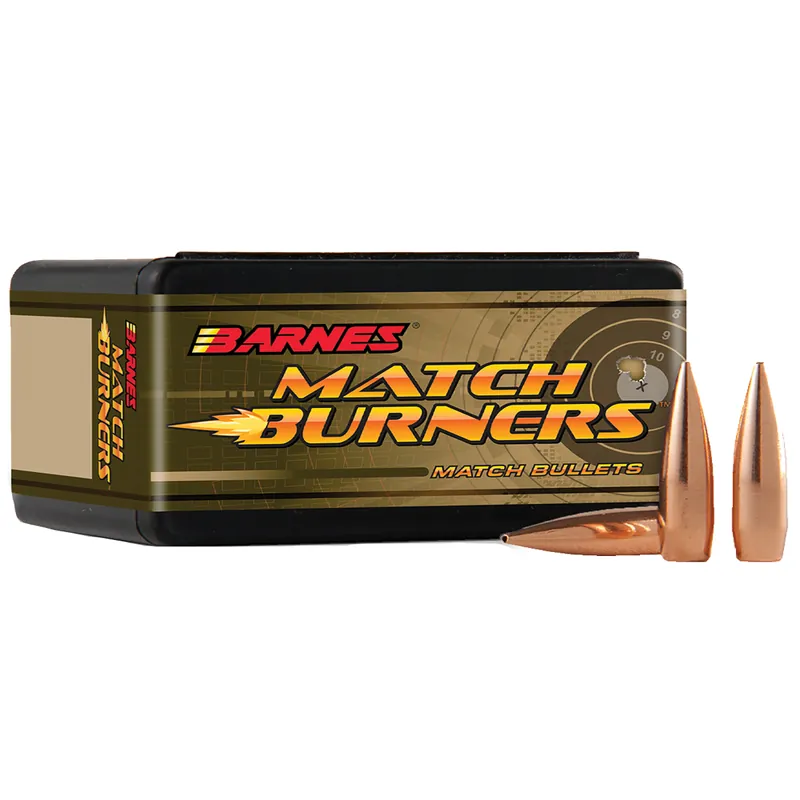 Barnes Bullets Match Burners 6mm 112 Gr Match Burner Boat Tail 100/Box