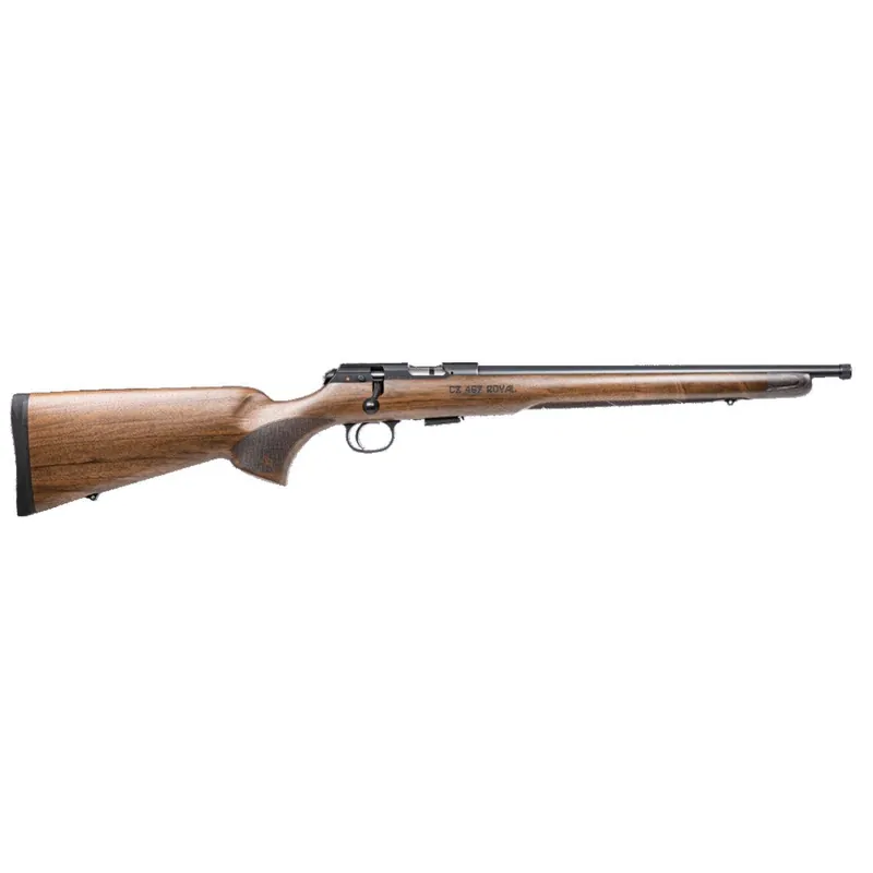 CZ 457 Royal .22LR Bolt Action Rifle 5+1 16.5" Threaded Barrel Walnut American Style Stock Right Hand 02370