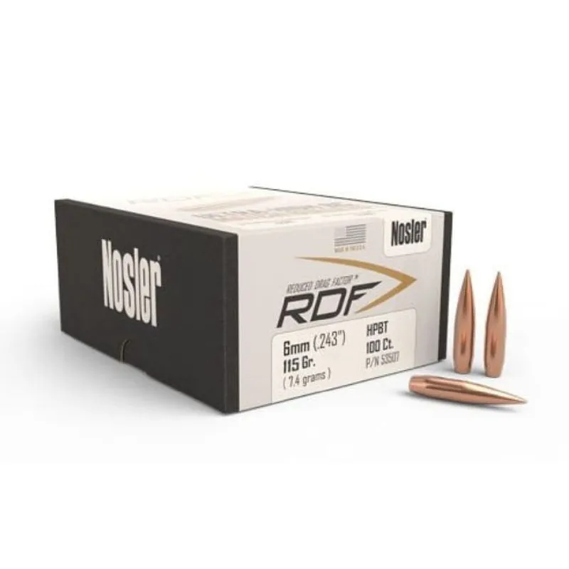 Nosler 6MM 115GR HPBT RDF