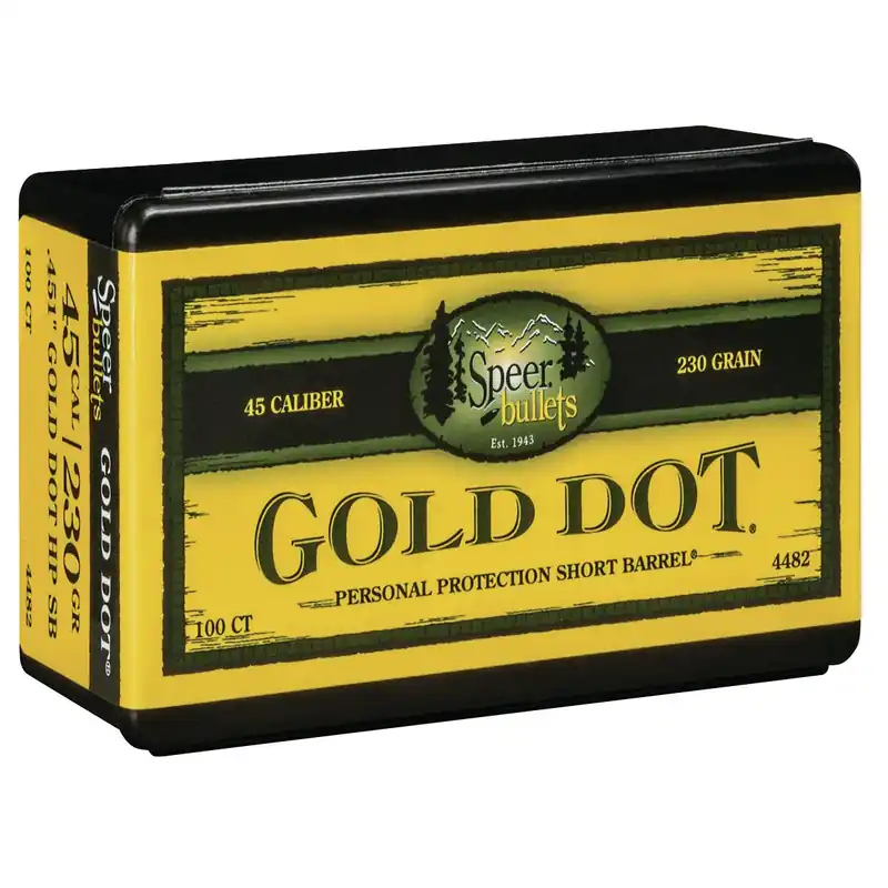 Speer‘s Gold Dot Bullet 451 Cal 230 Gr 100/Box