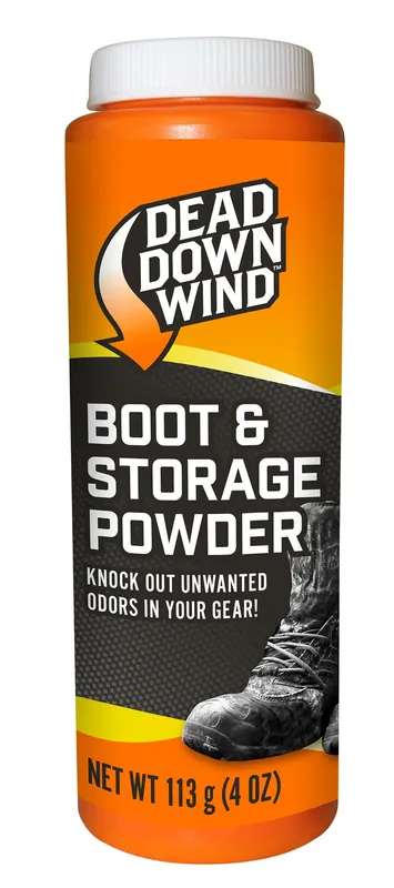 Dead Down Wind Boot & Storage Powder Odor Eliminator - Unscented Scent Cornstarch/Talc 4 oz