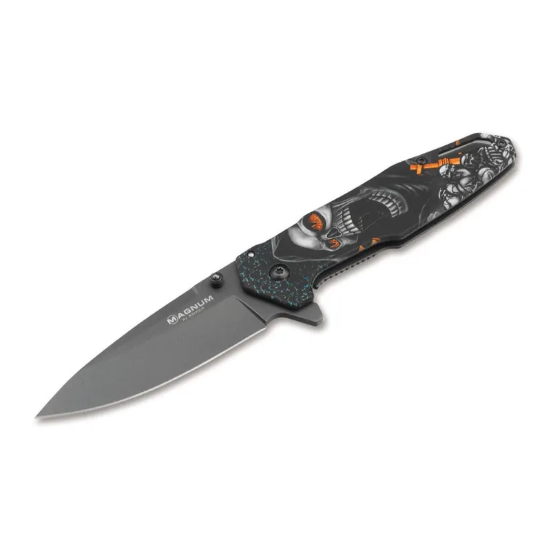 Boker Magnum Screaming Skull Pocket Knife