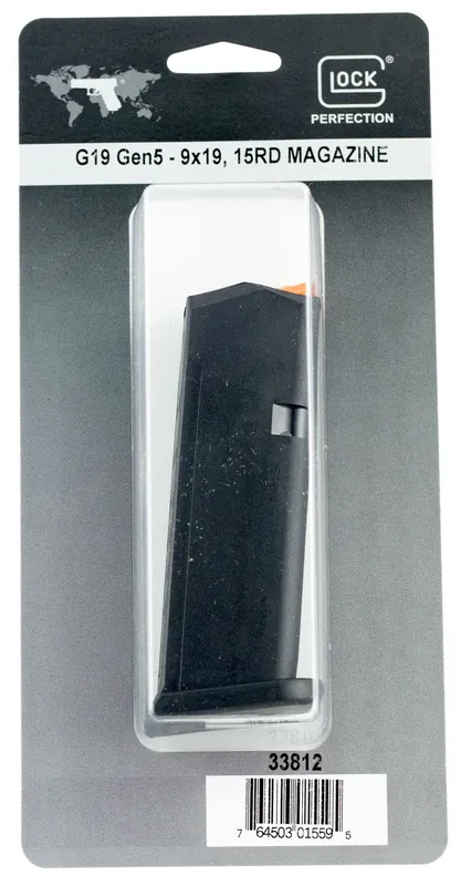 Glock Gen5 Glock-19 9mm 15-Round Factory Magazine