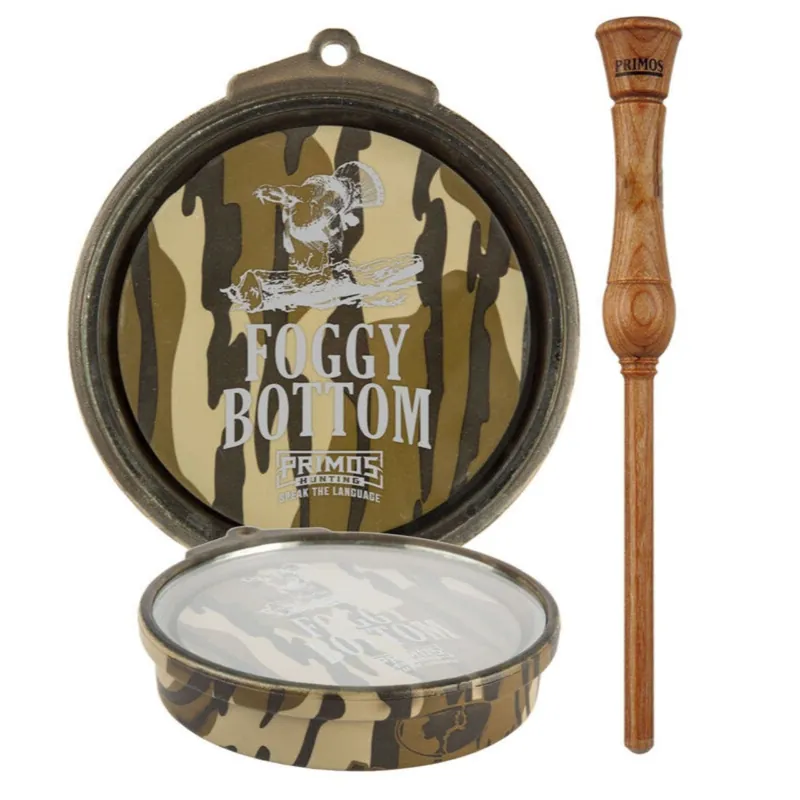 Primos Foggy Bottom Glass Turkey Call with Mossy Oak Original Bottomland Camo