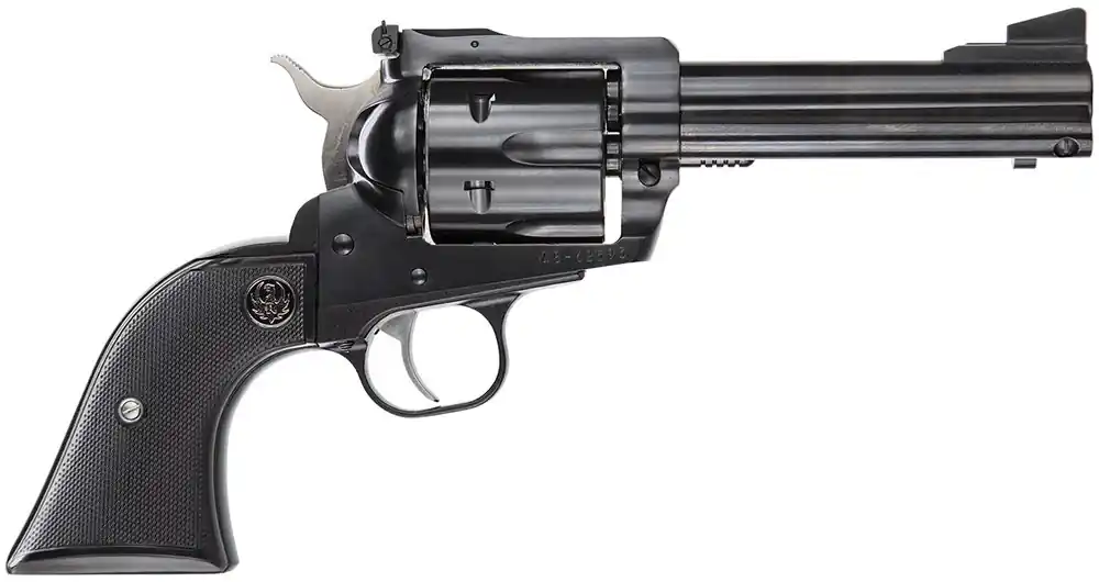 Ruger 0446 Blackhawk Convertible Revolver 45 LC, 4.62 in, Checkered