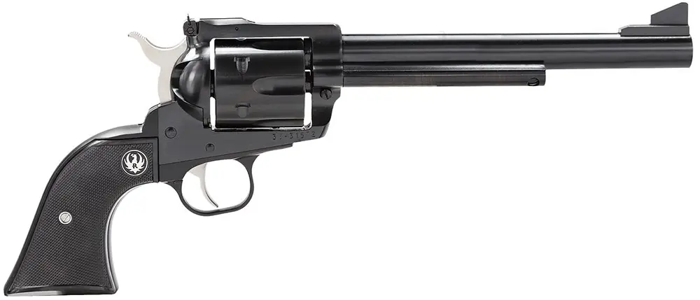 Ruger 0455 Blackhawk Revolver 45 LC 7.5 in, Checkered Hard Rubber Grp