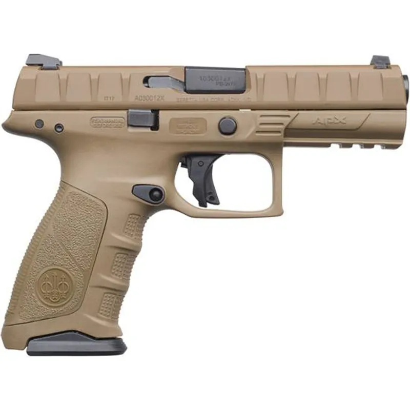 Beretta APX FDE 9mm 4.25" Barrel 17+1rd Semi-Auto Pistol JAXF92105