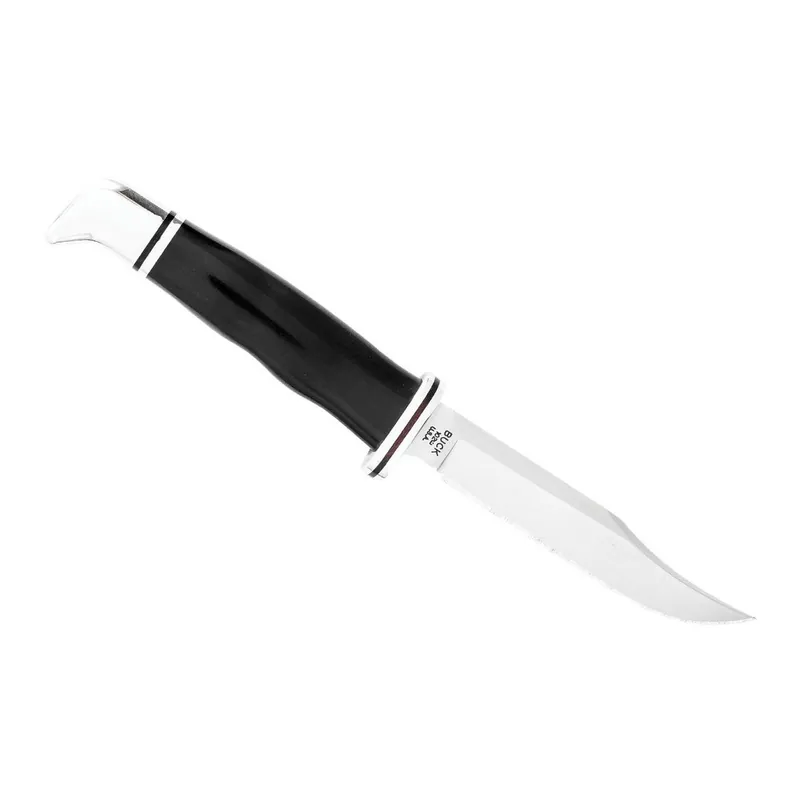 BUCK Woodsman Fixed Blade Knife 4" Blade and Leather Sheath