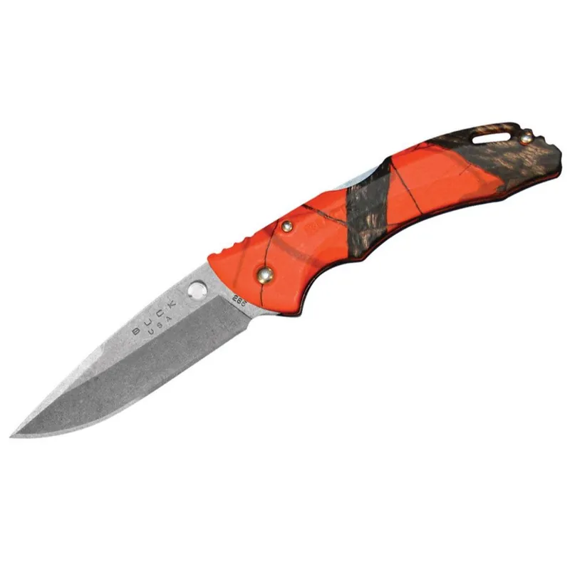 Buck Knives Bantam BLW Plain Blade, Mossy Oak Blaze Camo Pocket Knife
