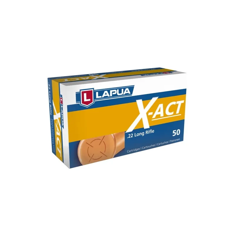 Lapua X-ACT .22 Long Rifle 50 Count